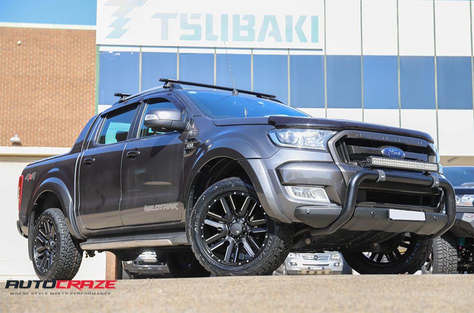 FORD RANGER MO978 RAZOR BLACK SATIN MACHINED